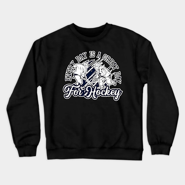 Hockey Player Crewneck Sweatshirt by Shirtrunner1